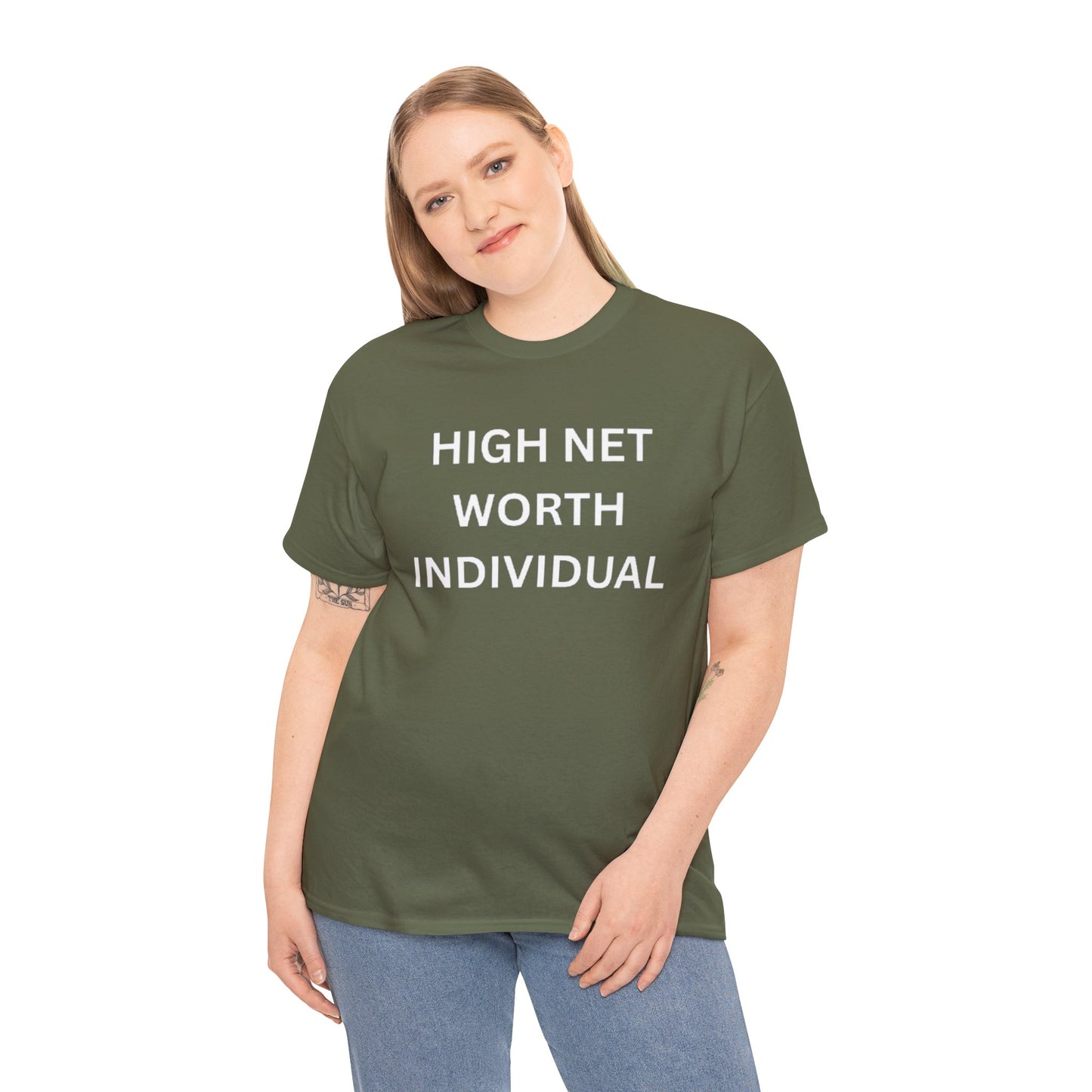 High Net Worth Individual Tee, Funny T-Shirt, Gift for Wealthy Friends, Casual Wear, Everyday Humor Shirt, Budget Friendly Style