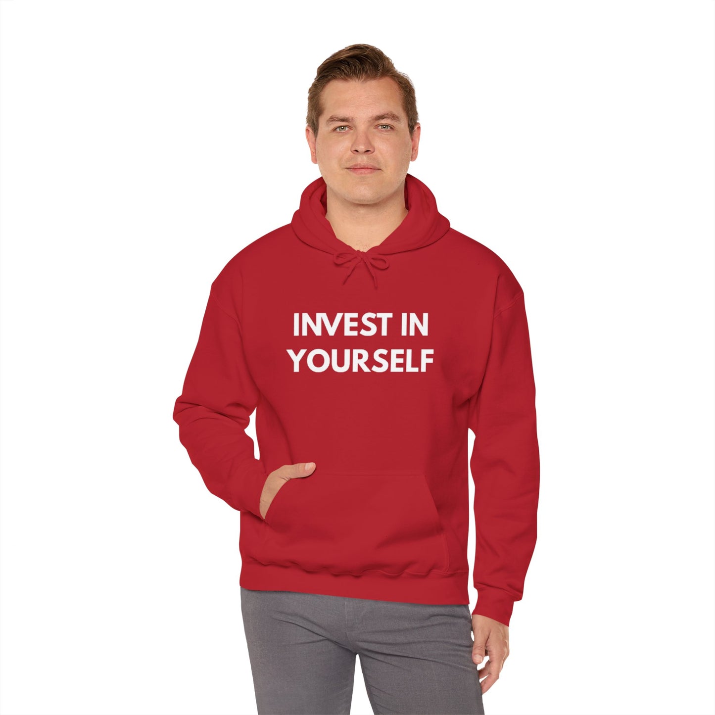 Invest In Yourself Hoodie, Motivational Sweatshirt for Self-Care, Unisex Comfortable Hoodie, Gift for Friends, Cozy Everyday Wear