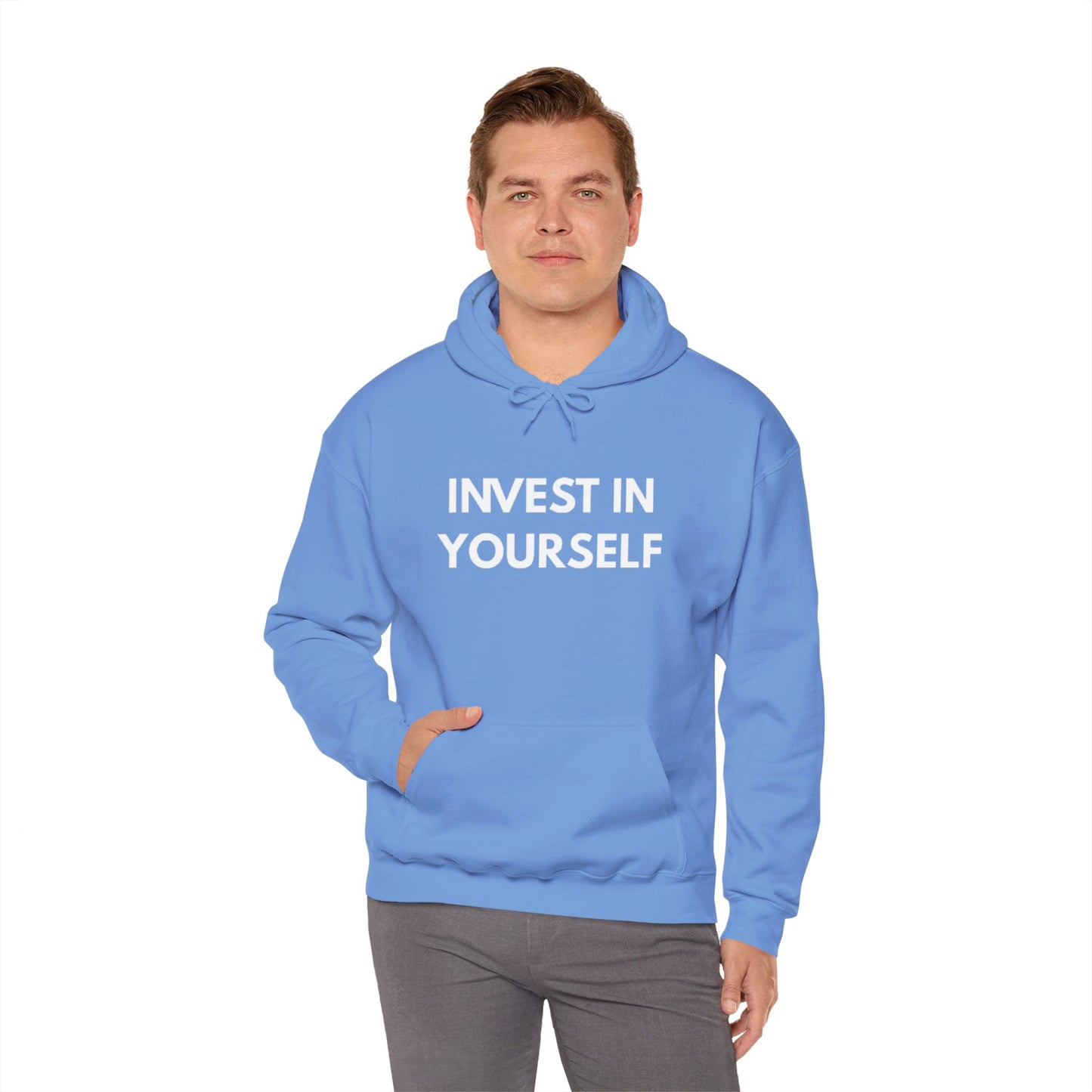 Invest In Yourself Hoodie, Motivational Sweatshirt for Self-Care, Unisex Comfortable Hoodie, Gift for Friends, Cozy Everyday Wear