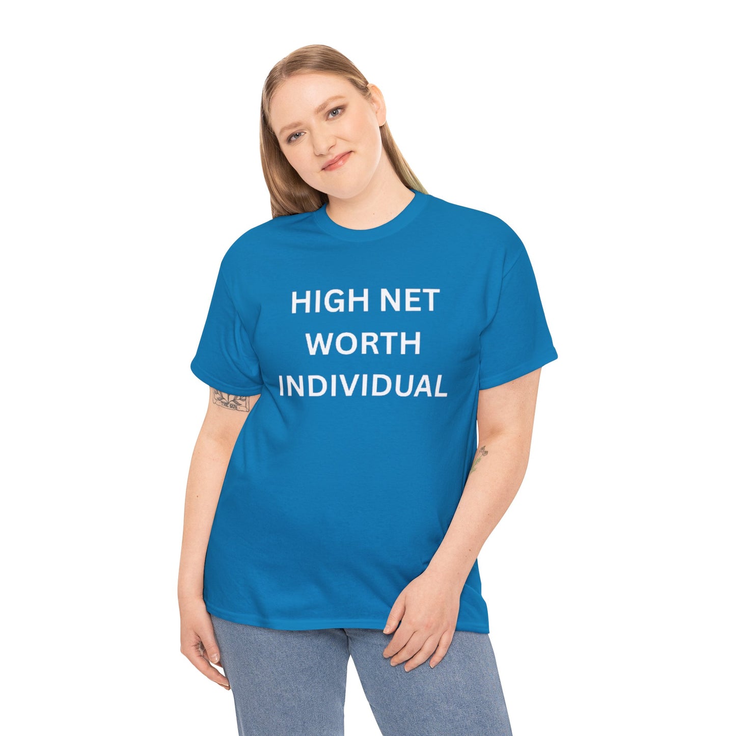 High Net Worth Individual Tee, Funny T-Shirt, Gift for Wealthy Friends, Casual Wear, Everyday Humor Shirt, Budget Friendly Style
