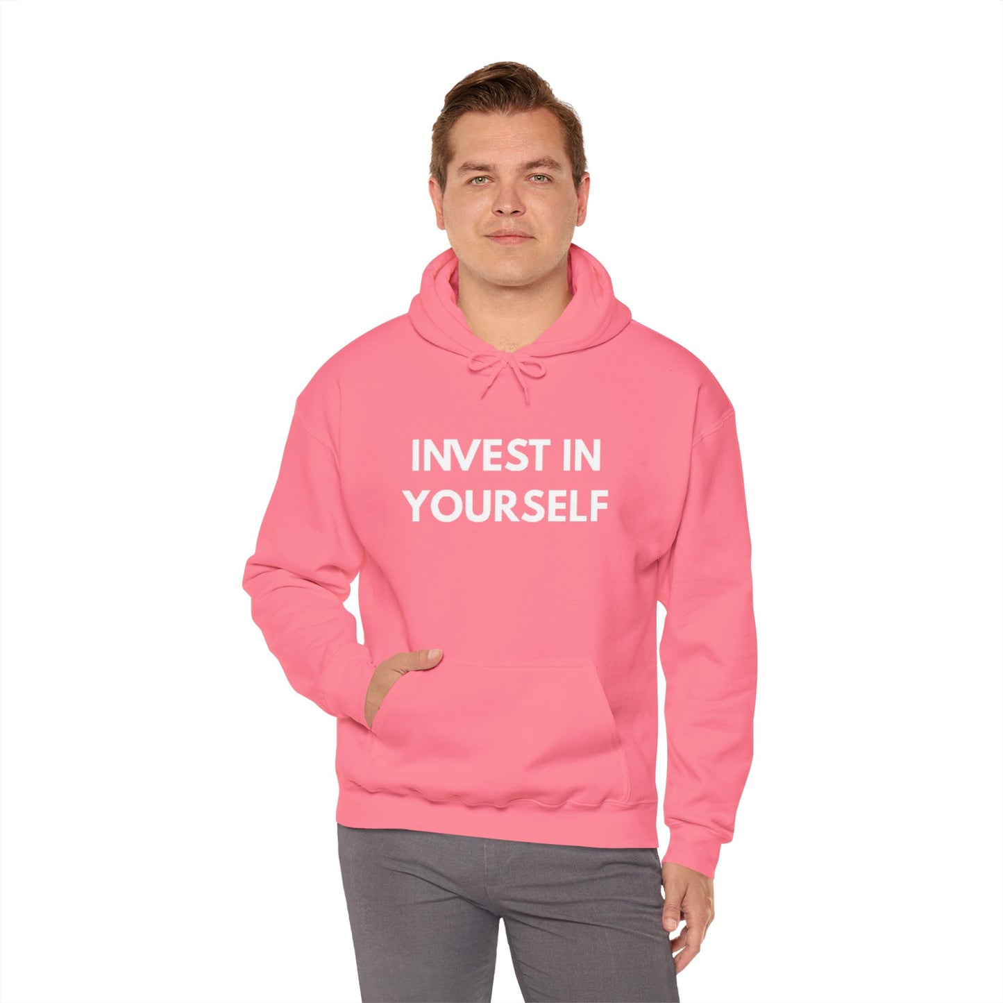 Invest In Yourself Hoodie, Motivational Sweatshirt for Self-Care, Unisex Comfortable Hoodie, Gift for Friends, Cozy Everyday Wear