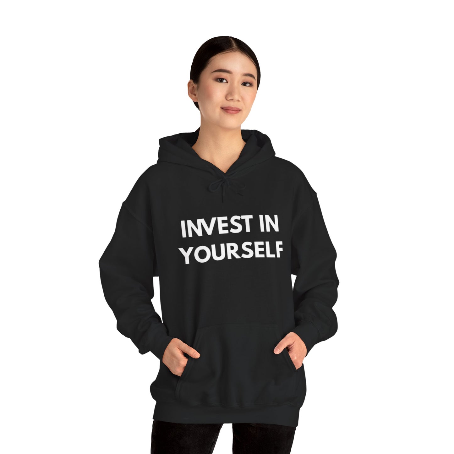 Invest In Yourself Hoodie, Motivational Sweatshirt for Self-Care, Unisex Comfortable Hoodie, Gift for Friends, Cozy Everyday Wear