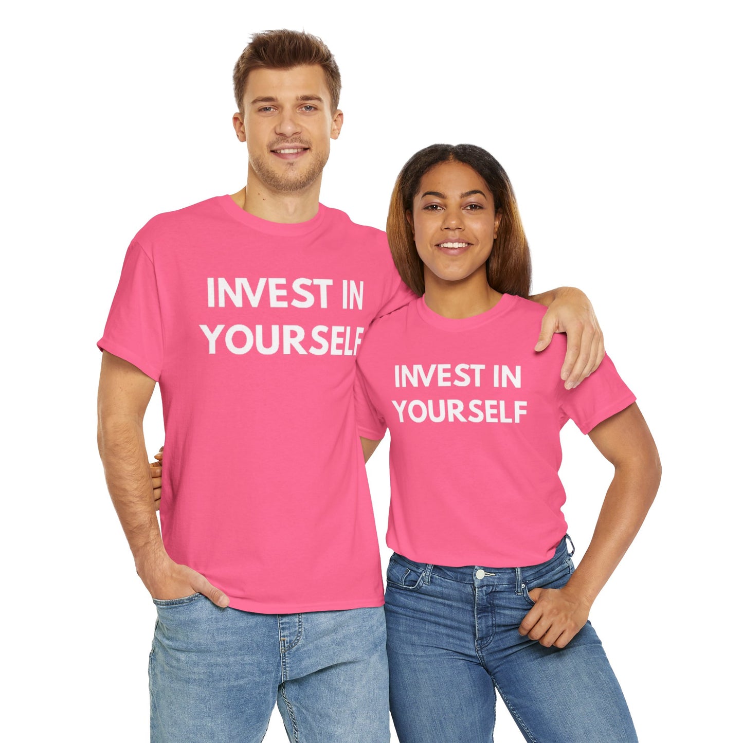 Empowering Message Tee - Invest in Yourself, Motivational Shirt, Unisex Cotton Tee, Gift for Entrepreneurs, Self-Care Apparel, Daily [...]