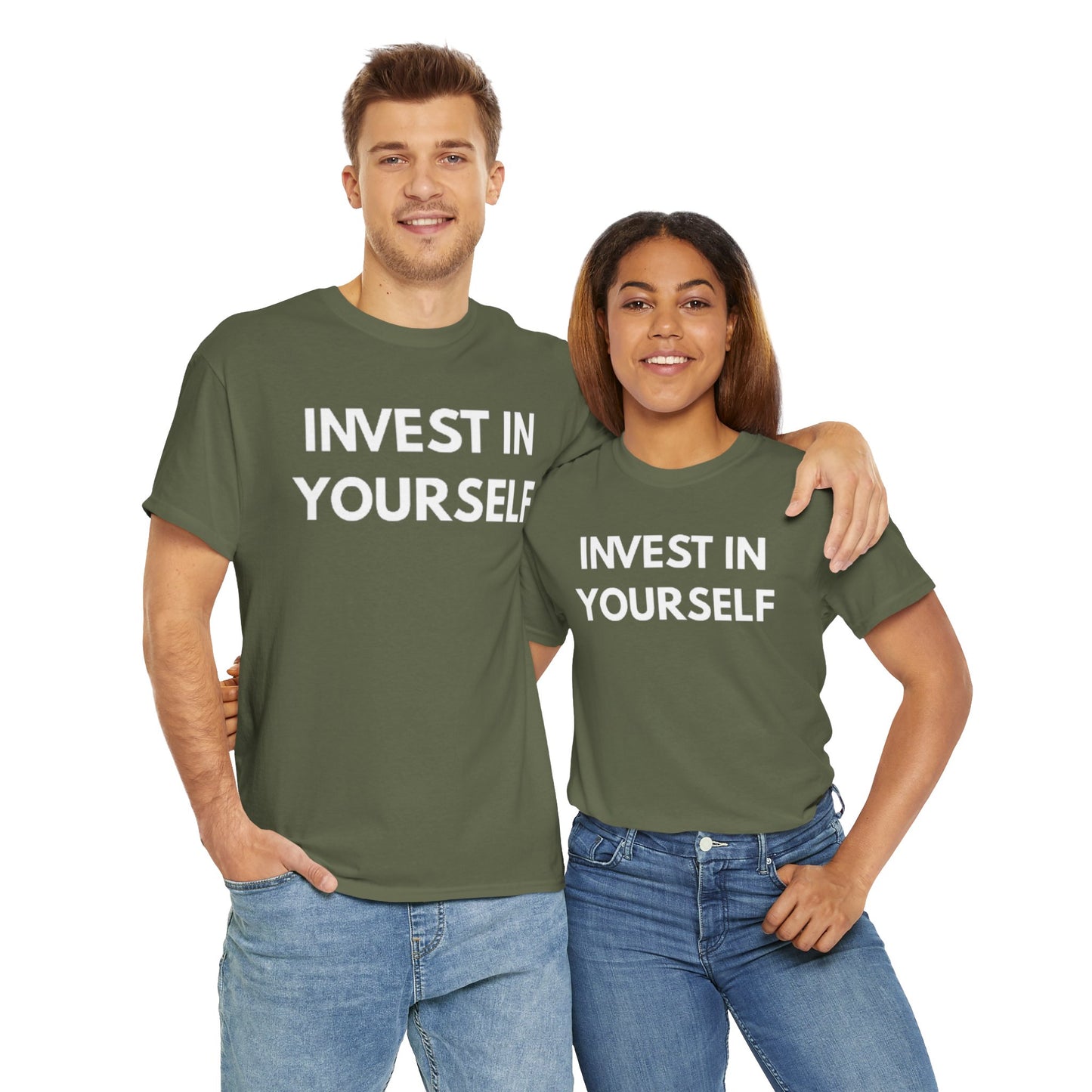 Empowering Message Tee - Invest in Yourself, Motivational Shirt, Unisex Cotton Tee, Gift for Entrepreneurs, Self-Care Apparel, Daily [...]