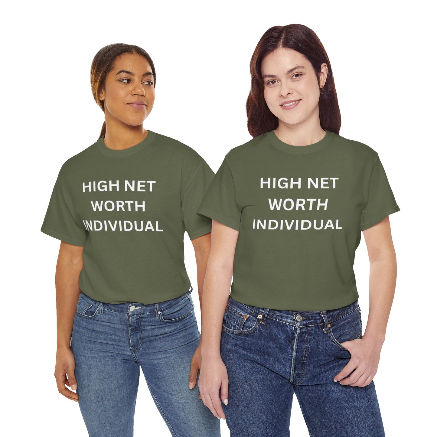 High Net Worth Individual Tee, Funny T-Shirt, Gift for Wealthy Friends, Casual Wear, Everyday Humor Shirt, Budget Friendly Style