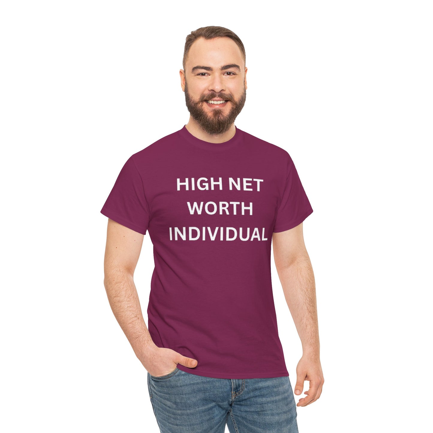 High Net Worth Individual Tee, Funny T-Shirt, Gift for Wealthy Friends, Casual Wear, Everyday Humor Shirt, Budget Friendly Style